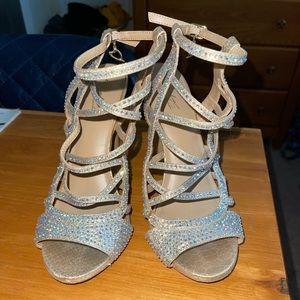 Iridescent 4 inch heels